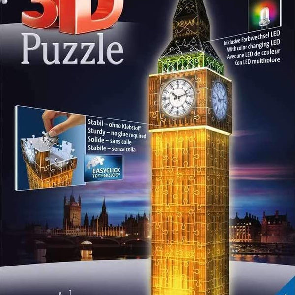 Ravensburger Big Ben 3D Puzzle- Night Edition 3D pusselspel