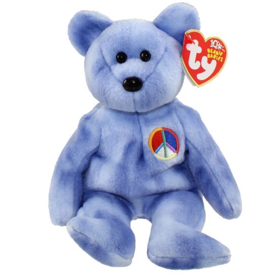 Beanie Baby: Peace Symbol the Bear (Solid Sign)