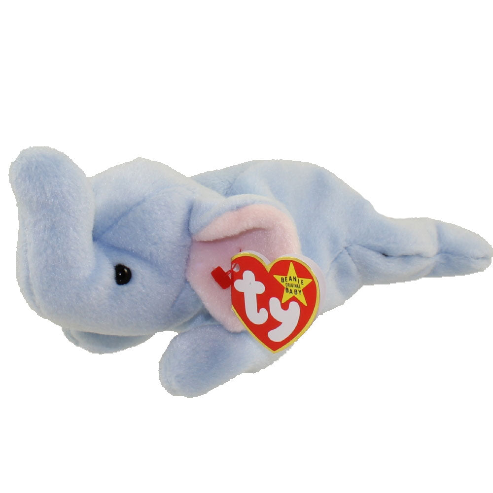 Beanie Baby: Peanut the Elephant (Light Blue)