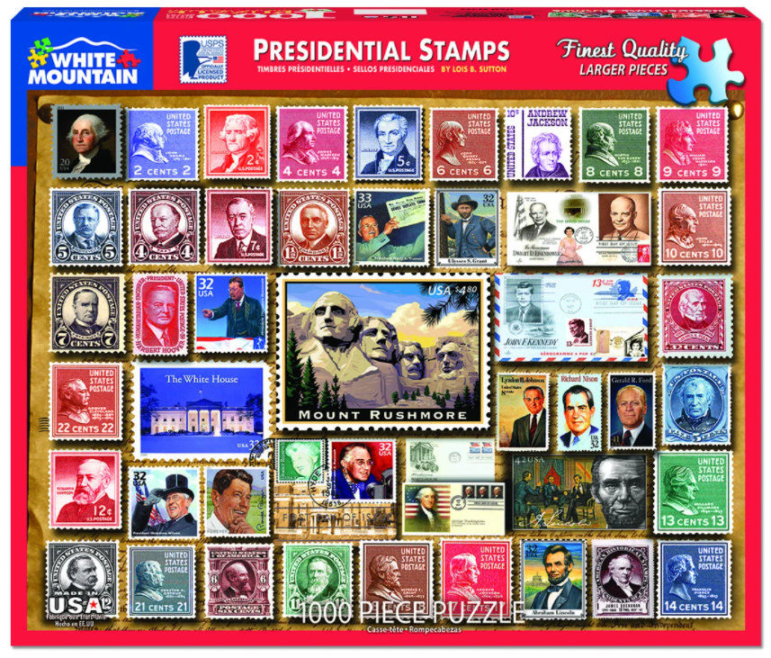 Presidential Stamps (1000 pc puzzle)