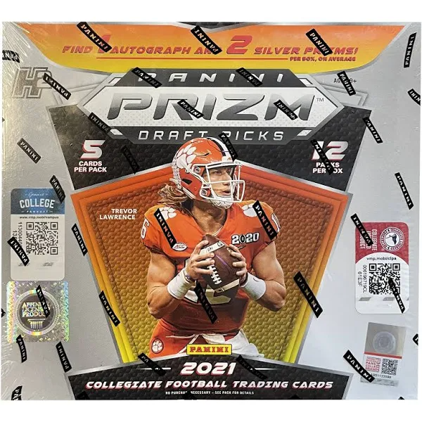 2021 Panini Prizm Collegiate Football Draft Picks - Hobby Box