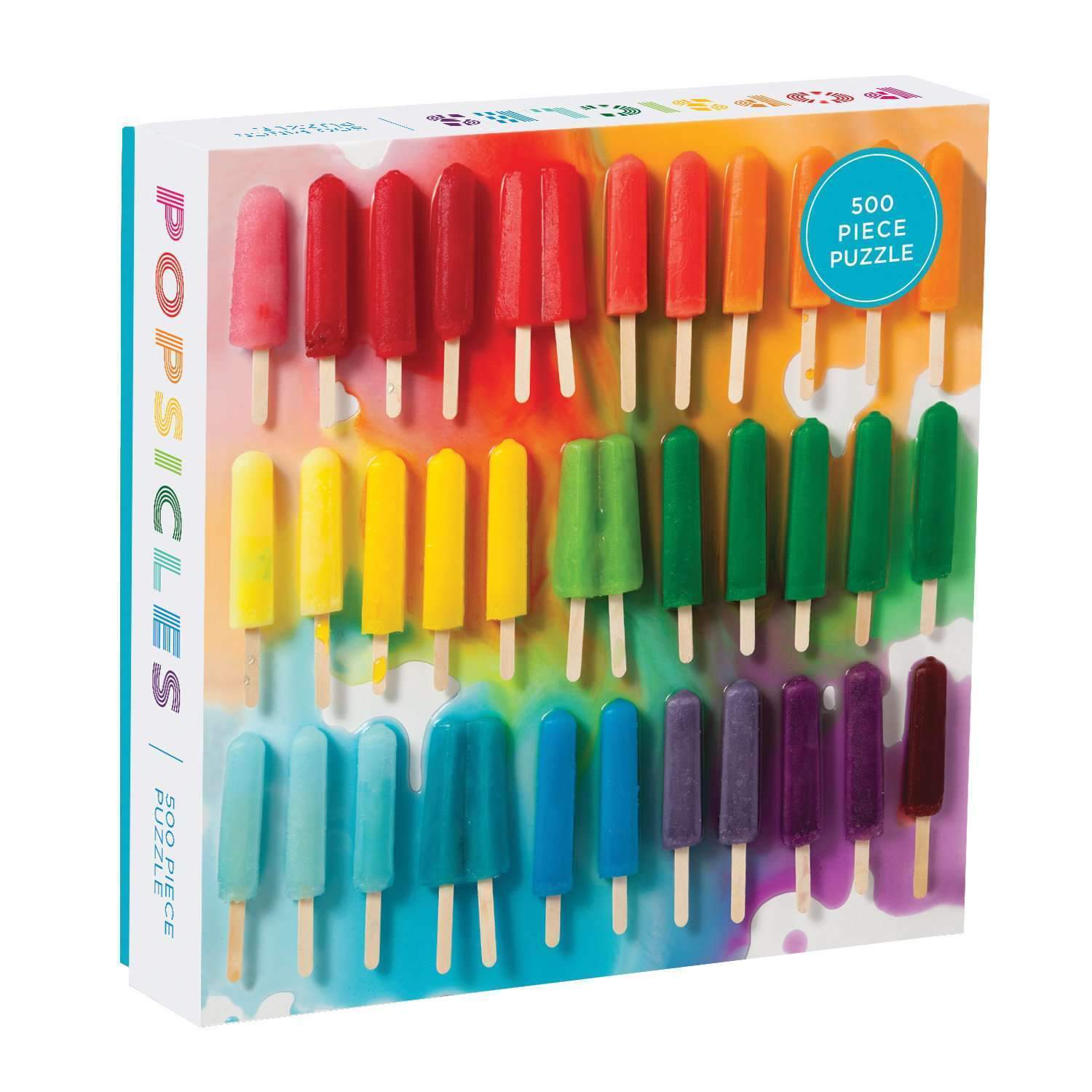 Rainbow Popsicles (500 pc puzzle)