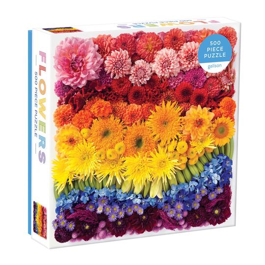 Rainbow Summer Flowers (500 pc puzzle)