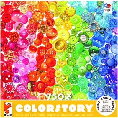 Color Story - Rainbow Buttons (750 pc puzzle)