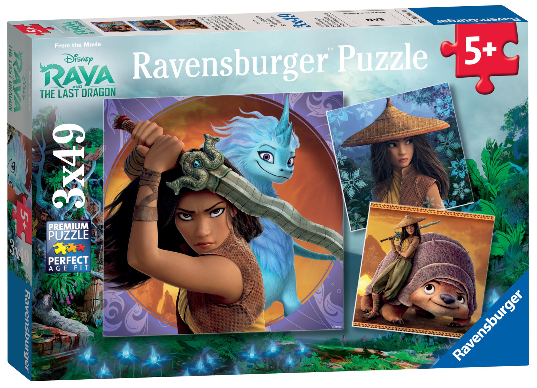 Raya the Brave! (3 x 49 pc puzzle)