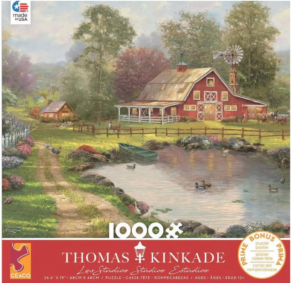 Thomas Kinkade - Red Barn Retreat (1000 pc puzzle)