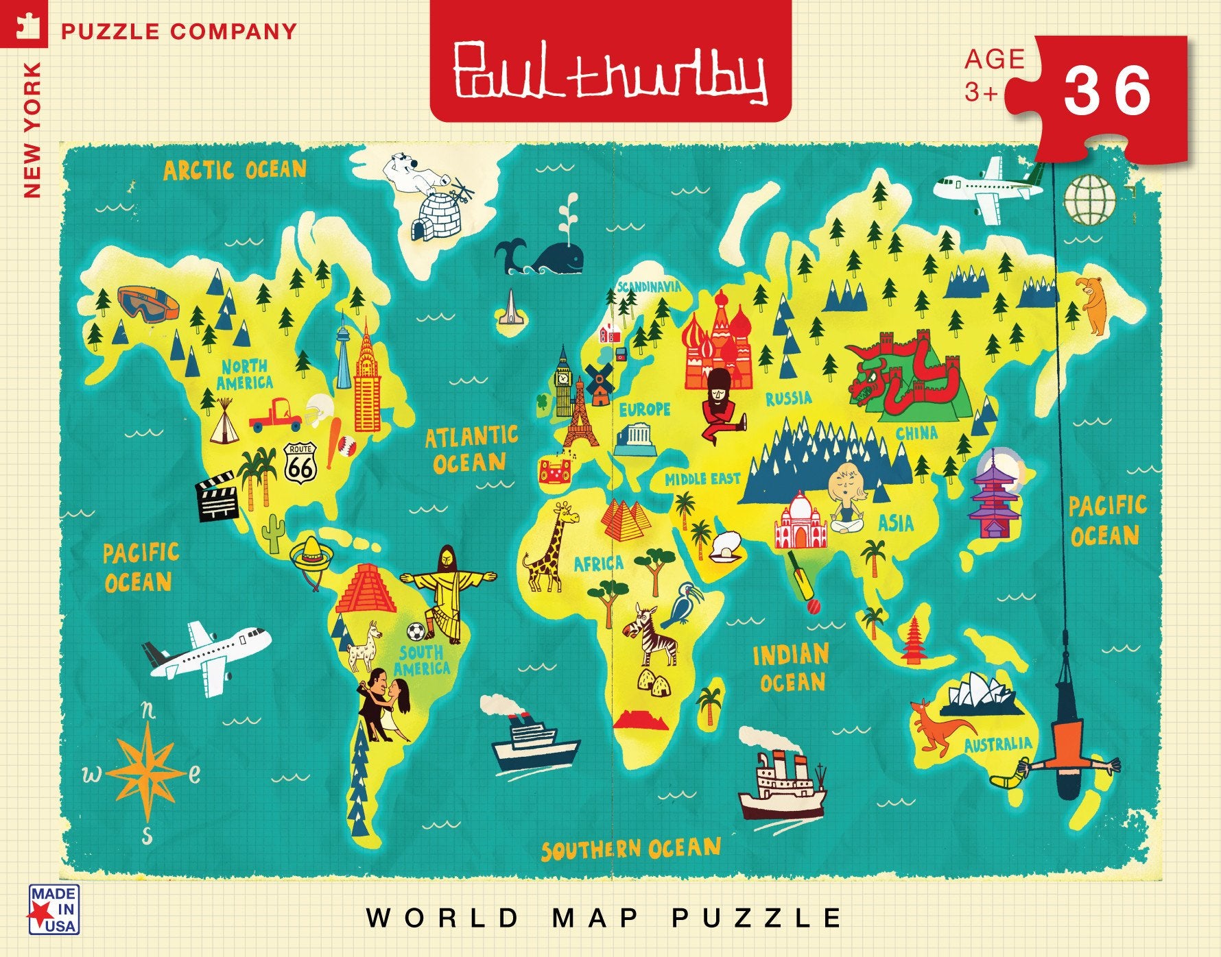 World Map (36 pc puzzle)