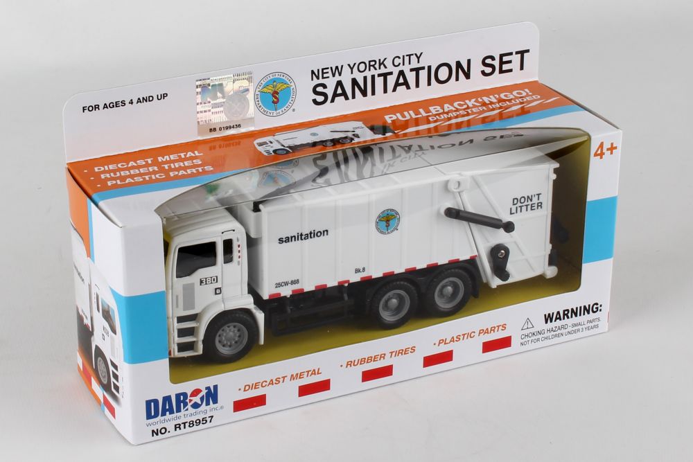 New York City Sanitation Department Garbage Truck Toy