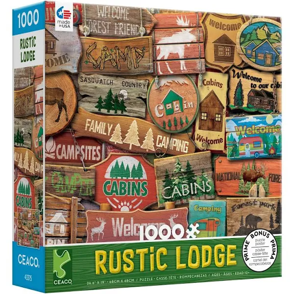 Rustic Lodge: Camping (1000 pc puzzle)