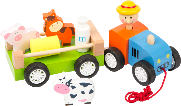 Farmer with Animals Pull Along Toy