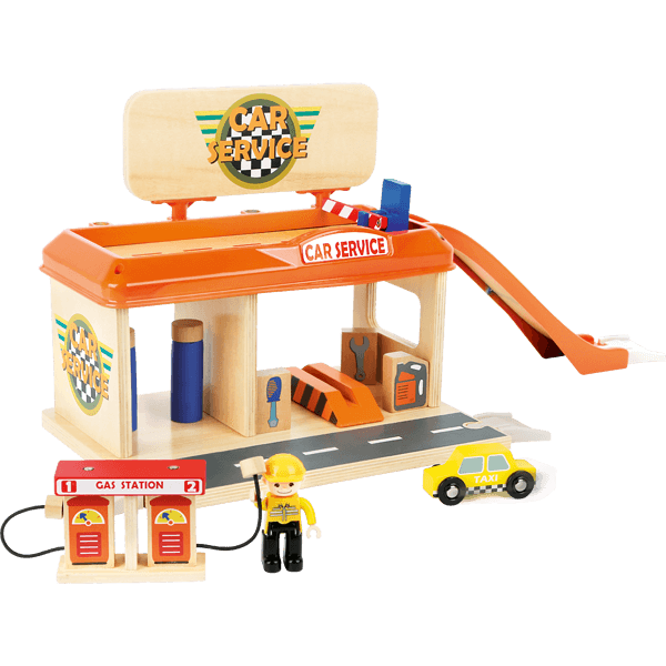 Auto Repair Shop with Petrol Station Play Set