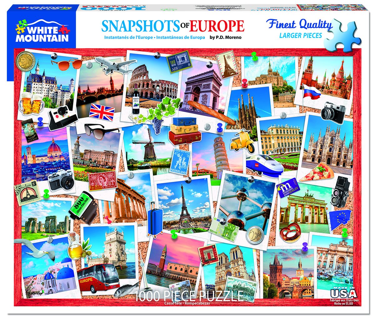Snapshots of Europe (1000 pc puzzle)