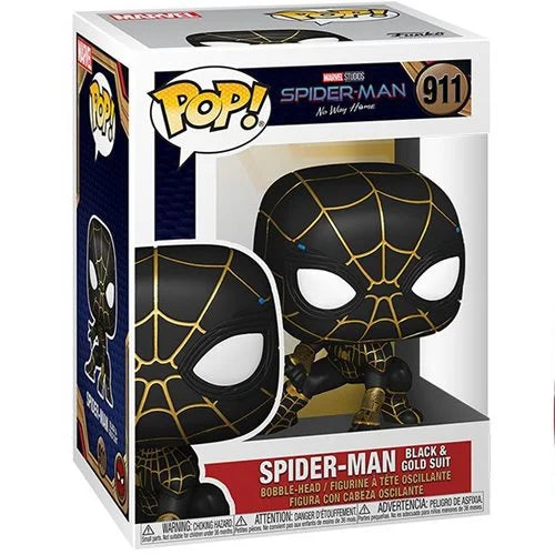 Spider-Man: No Way Home Spider-Man Black and Gold Suit Pop! Vinyl Figure