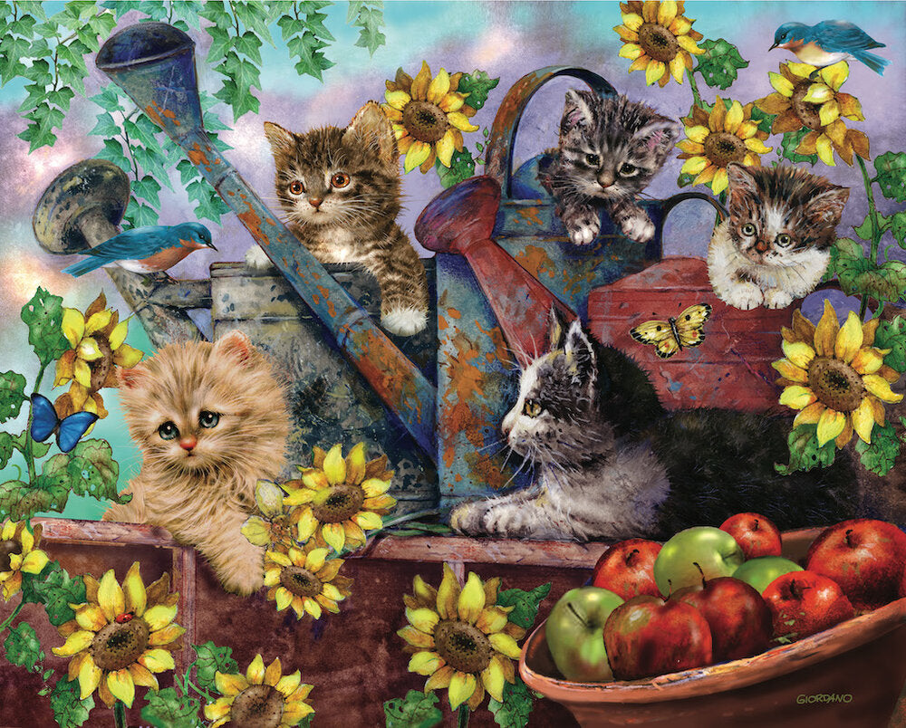 Sunflower Kittens (1000 pc puzzle)