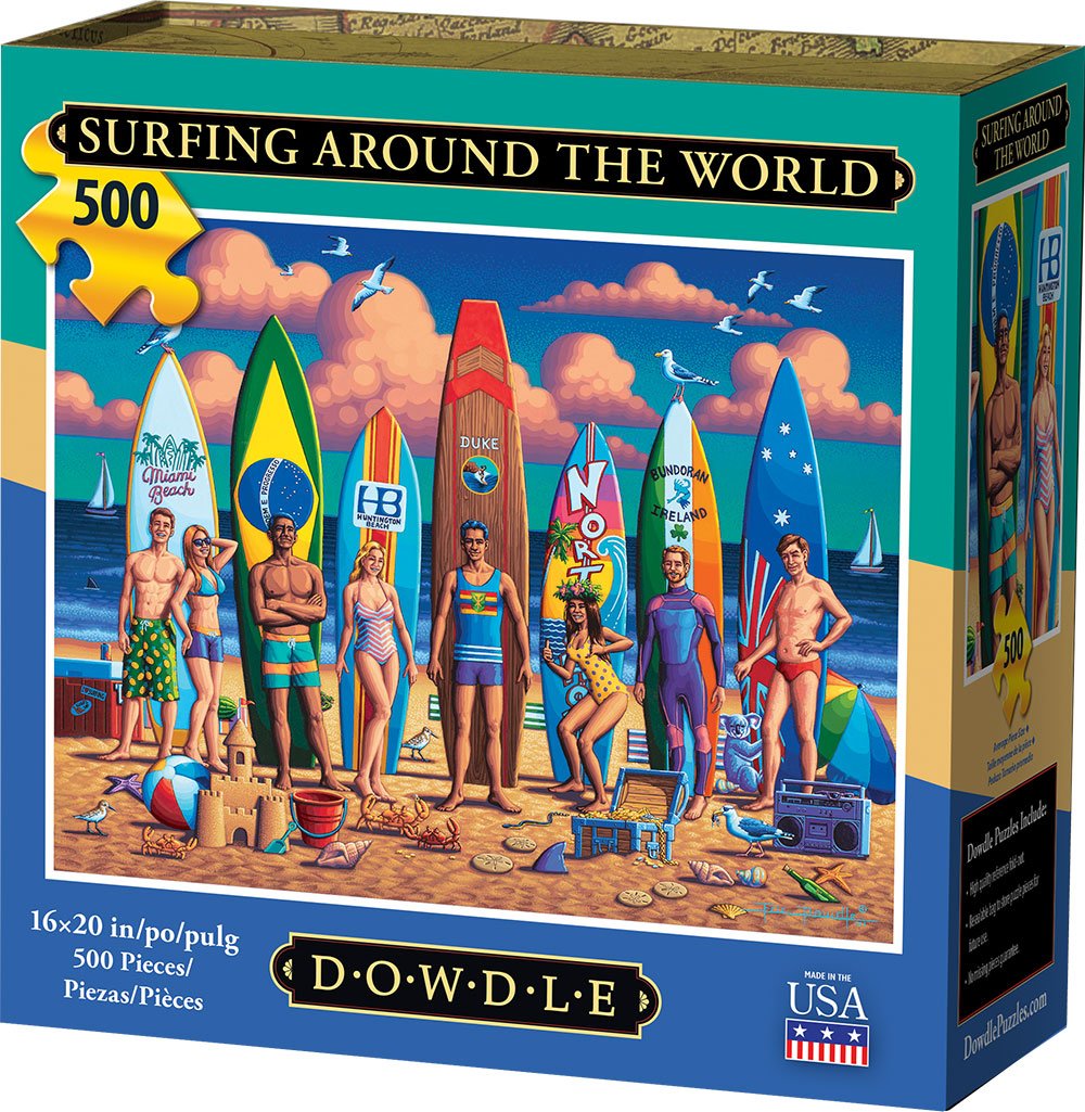 Surfing Around the World (500 pc puzzle)