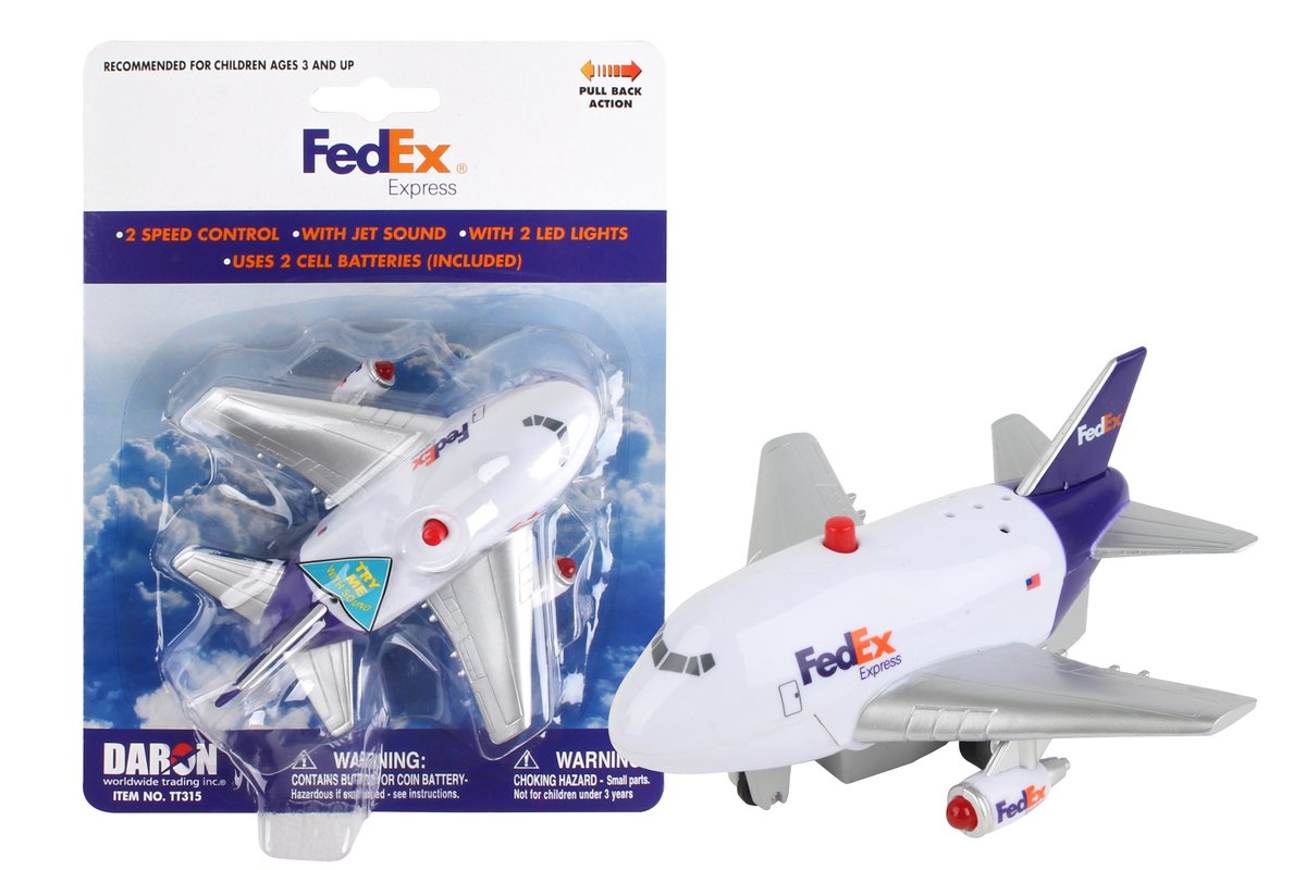 Fedex Express Pullback Plane with Lights and Sound