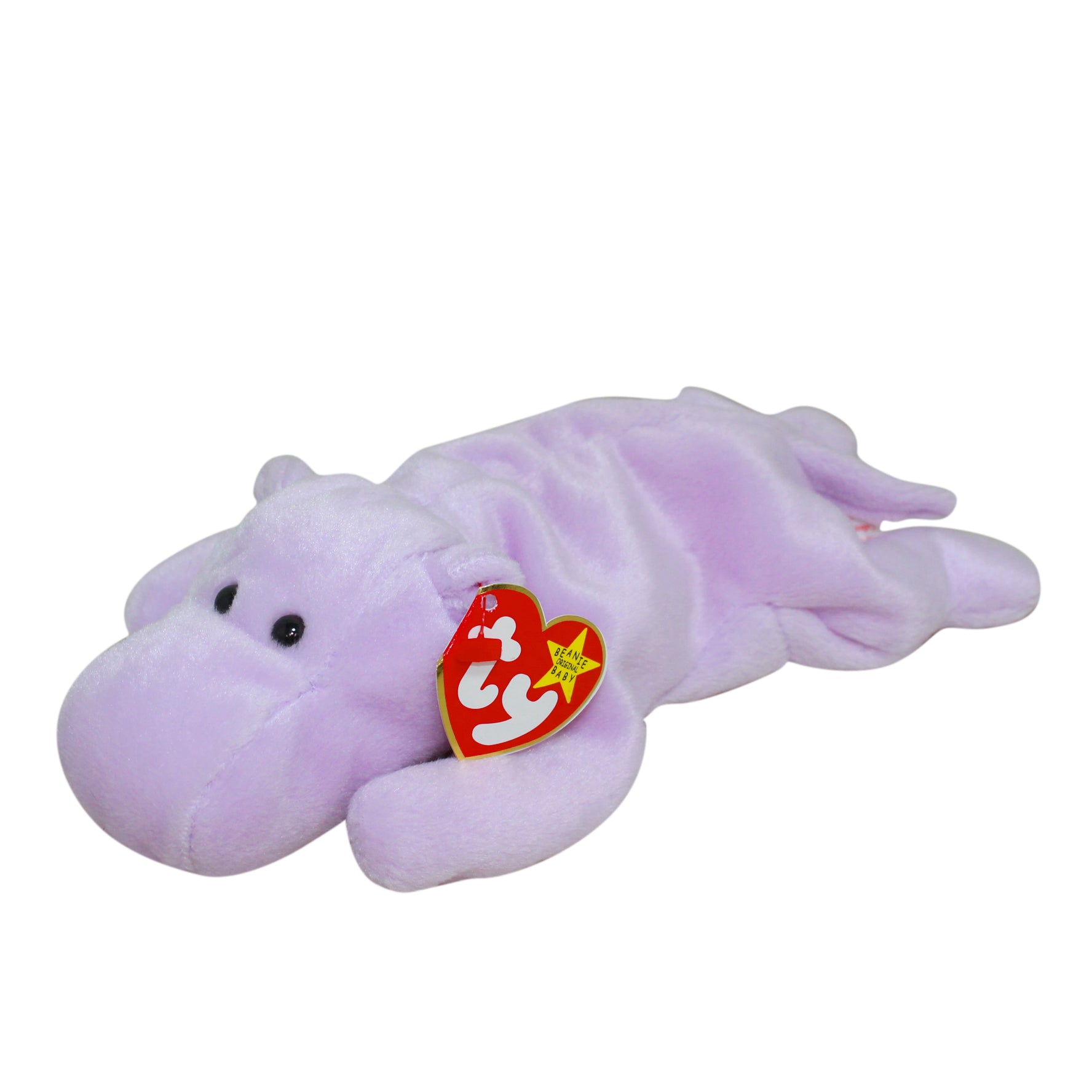 Beanie Baby: Happy the Hippo (Lavender)