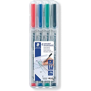 Staedtler Lumocolor Wet Erase Marker (set of 4)