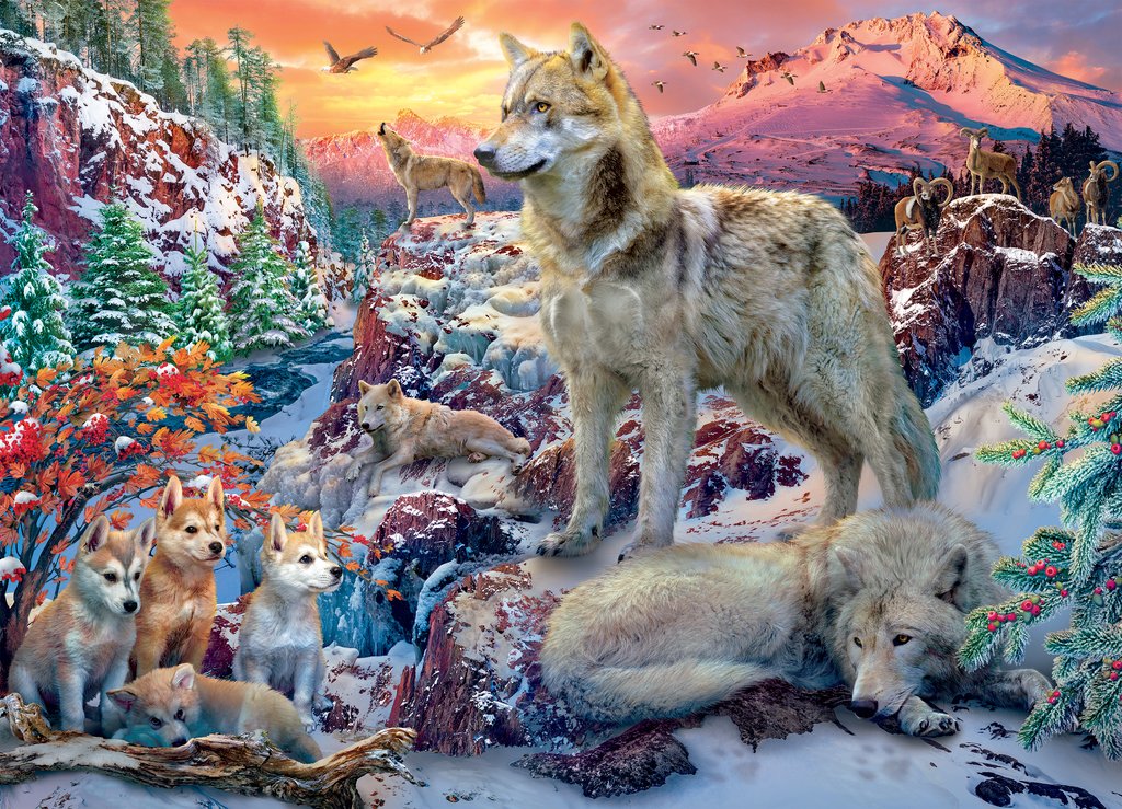 Wolves: Winter Wolves (1000 pc puzzle)