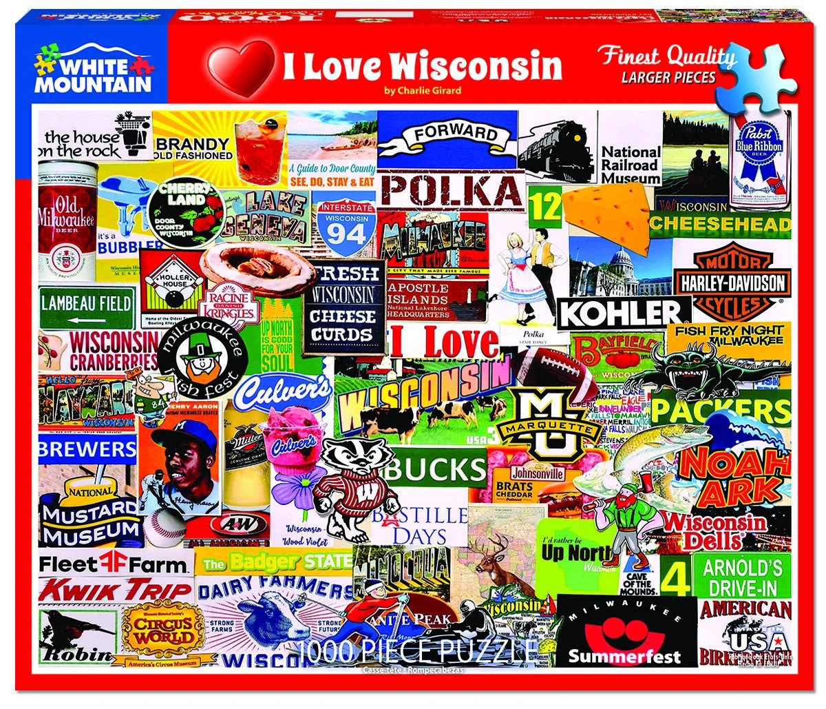 I Love Wisconsin (1000 pc puzzle)