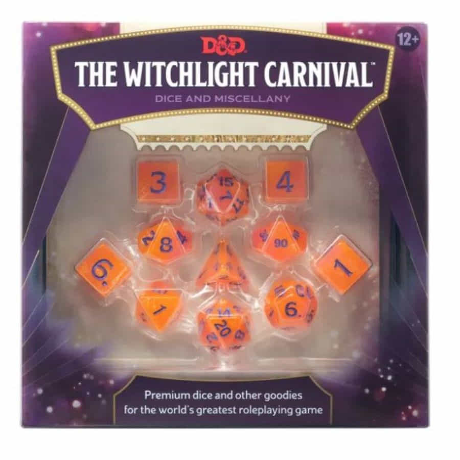 D&D RPG The Witchlight Carnival Dice Set
