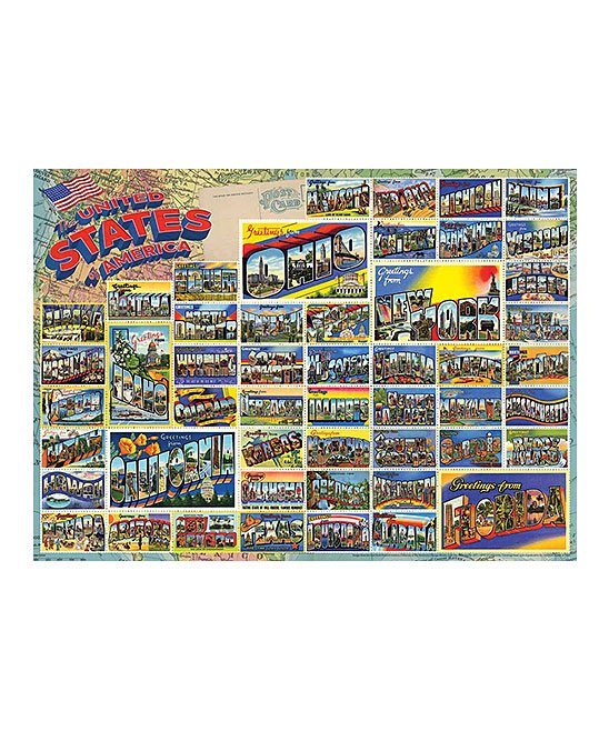 Vintage American Postcards (1000 pc puzzle)
